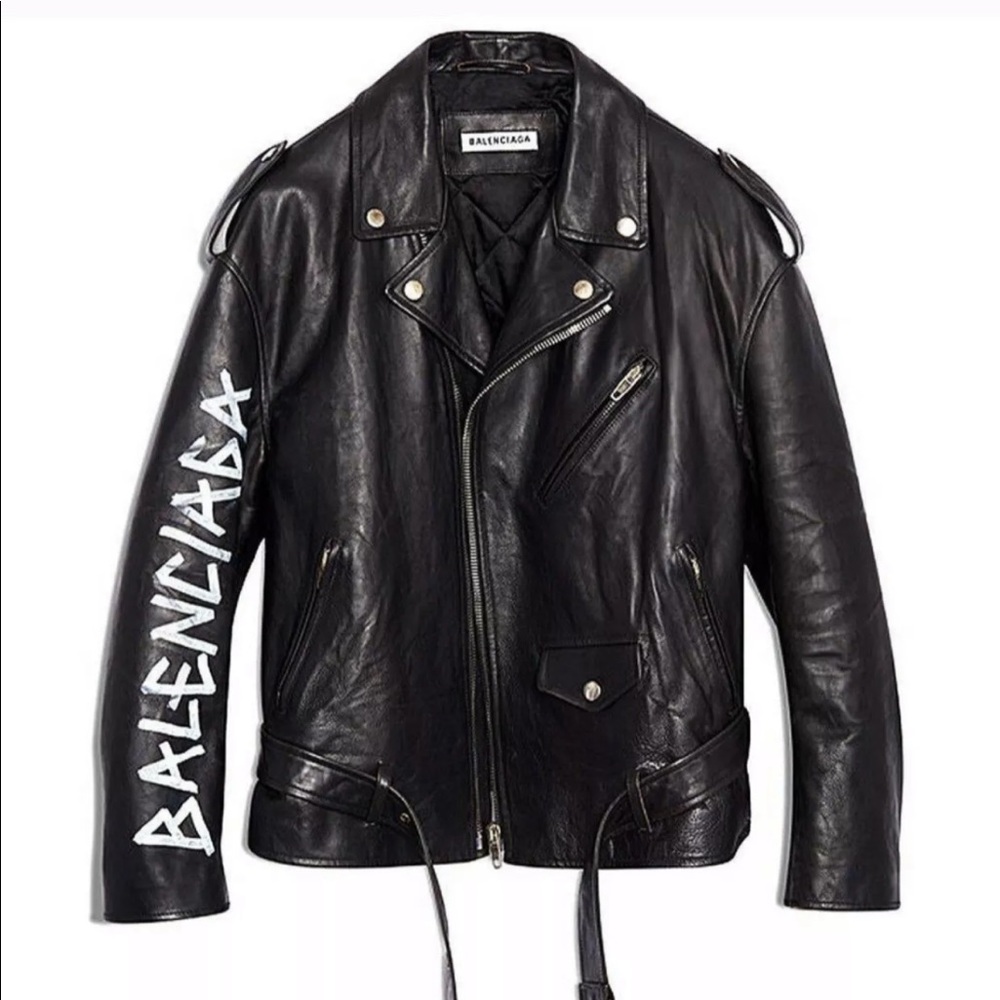 Balenciaga Leather Motorcycle Jacket